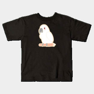 Cute Parrot - White Kids T-Shirt